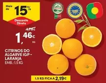 Oferta de A+ - Citrinos Do Algarve IGP Laranja por 1,46€ em Continente