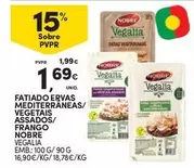 Oferta de Nobre - Fatiado Ervas Mediterraneas/ Vegetais Assados/ Frango por 1,69€ em Continente