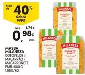 Oferta de Milaneza - Massa por 0,98€ em Continente