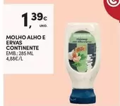 Oferta de Continente - Molho Alho E Ervas por 1,39€ em Continente