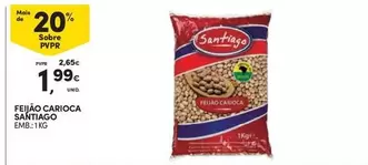 Oferta de Santiago - Feijão Carioca por 1,99€ em Continente