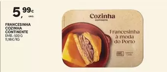 Oferta de Francesinha -  Cozinha por 5,99€ em Continente