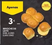 Oferta de Brioche De Leite por 3€ em Continente