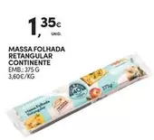 Oferta de Continente - Massa Folhada Retangular por 1,35€ em Continente