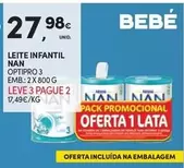 Oferta de Nan - Leite Infantil Nan por 27,98€ em Continente