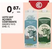 Oferta de Continente - Leite Uht Açores por 0,87€ em Continente