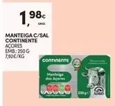 Oferta de Continente - Manteiga C/sal por 1,98€ em Continente