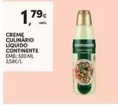 Oferta de Continente - Creme Culinário por 1,79€ em Continente