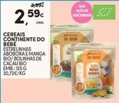 Oferta de Continente - Cereais  Do Bebe por 2,59€ em Continente