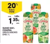 Oferta de Compal - Sumo 100% por 1,35€ em Continente