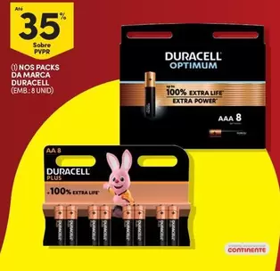 Oferta de Duracell - Nos Packsem Continente