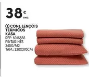 Oferta de Kasa - Conj. Lençois Termicos por 38€ em Continente