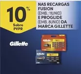 Oferta de Gillette - Nas Recargas Fusionem Continente