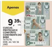 Oferta de Continente - Cuecas Proteção E Contorto  Do Bebé por 9,39€ em Continente