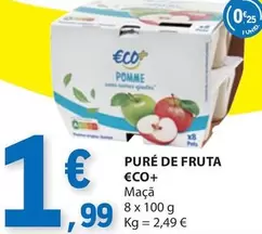 Oferta de Eco+ - Pure De Fruta por 1,99€ em E.Leclerc