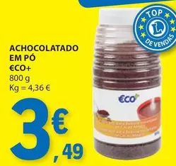 Oferta de €CO+ - Achocolatado Em Po por 3,49€ em E.Leclerc