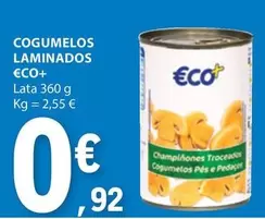 Oferta de Eco+ - Cogumelos Laminados por 0,92€ em E.Leclerc