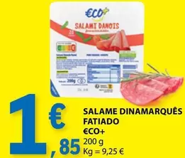 Oferta de Eco+ - Salame Dinamarques Fatiado por 1,85€ em E.Leclerc