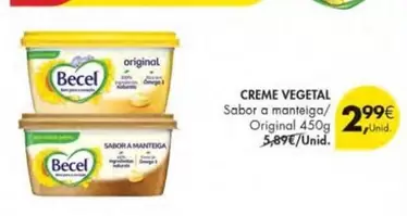 Oferta de Becel - Creme Vegetal por 2,99€ em Pingo Doce