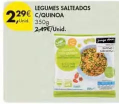 Oferta de Legumes Salteados C/ Quinoa por 2,29€ em Pingo Doce