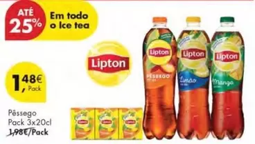 Oferta de Lipton - Pêssego por 1,48€ em Pingo Doce