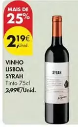 Oferta de Lisboa - Vinho por 2,19€ em Pingo Doce