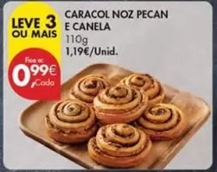 Oferta de A+ - Caracol Noz Pecan E Canela por 0,99€ em Pingo Doce