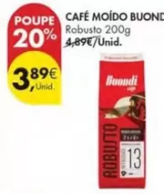 Oferta de Buondi - Café Moido por 3,89€ em Pingo Doce