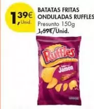 Oferta de Ruffles - Batatas Fritas Onduladas por 1,39€ em Pingo Doce