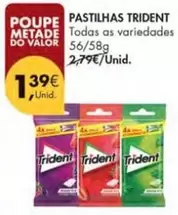 Oferta de Trident - Pastilhas por 1,39€ em Pingo Doce