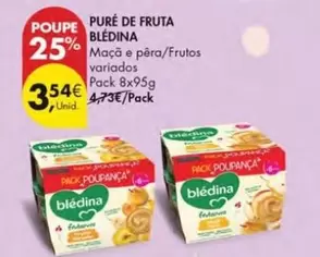 Oferta de Blédina - Pure De Fruta por 3,54€ em Pingo Doce