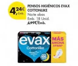 Oferta de Evax - Pensos Higiénicos Cottonlike por 4,24€ em Pingo Doce