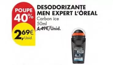 Oferta de Desodorizante Men Expert por 2,69€ em Pingo Doce