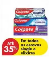 Oferta de Colgate - Em Todas As Escovas Single E Elixiresem Pingo Doce