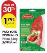 Oferta de Porminho - Paio York por 1,79€ em Pingo Doce