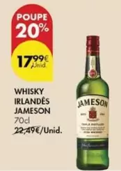 Oferta de Jameson - Whisky Irlandes por 17,99€ em Pingo Doce