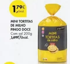 Oferta de Pingo doce - Mini Tortitas De Milho por 1,79€ em Pingo Doce