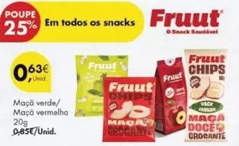 Oferta de Fruut - Maçã Verde/ Maçã Vermelha por 0,63€ em Pingo Doce