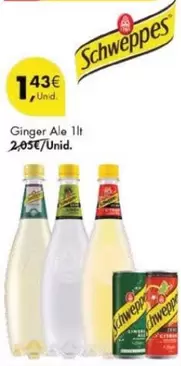 Oferta de Schweppes - Ginger Ale por 1,43€ em Pingo Doce