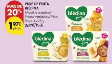 Oferta de Blédina - Pure De Fruta por 1,97€ em Pingo Doce