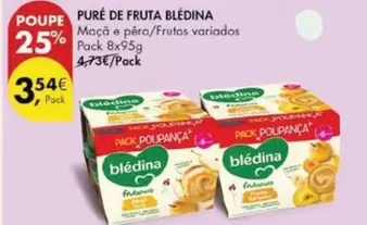 Oferta de Blédina - Pure De Fruta por 3,54€ em Pingo Doce