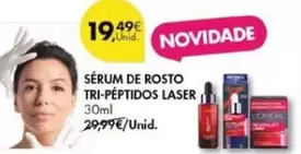 Oferta de Sérum De Rosto Tri-Péptidos Laser por 19,49€ em Pingo Doce