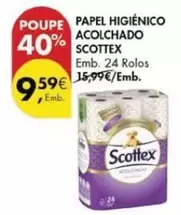 Oferta de Scottex - Papel Higiénico Acolchado por 9,59€ em Pingo Doce