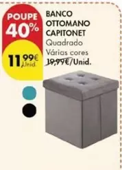 Oferta de Banco Ottomano por 11,99€ em Pingo Doce