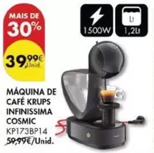 Oferta de Krups - Maquina De Cafe  Infinissima Cosmic por 39,99€ em Pingo Doce