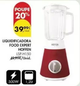 Oferta de Hoffen - Liquidificadora Food Expert por 39,99€ em Pingo Doce