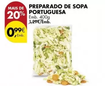 Oferta de Preparado De Sopa por 0,99€ em Pingo Doce