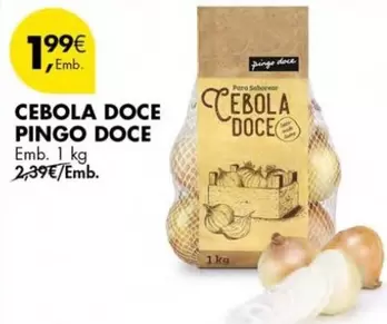 Oferta de Pingo doce - Cebola Doce por 1,99€ em Pingo Doce