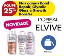 Oferta de Elvive - Nas Gamas Bond Repair, Glycolic Gloss E Growth Boosterem Pingo Doce