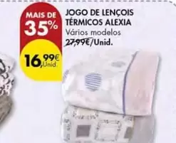 Oferta de Jogo De Lençois Térmicos por 16,99€ em Pingo Doce